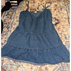 white christmas dresses Le Lis Button Down Denim Mini Dress
